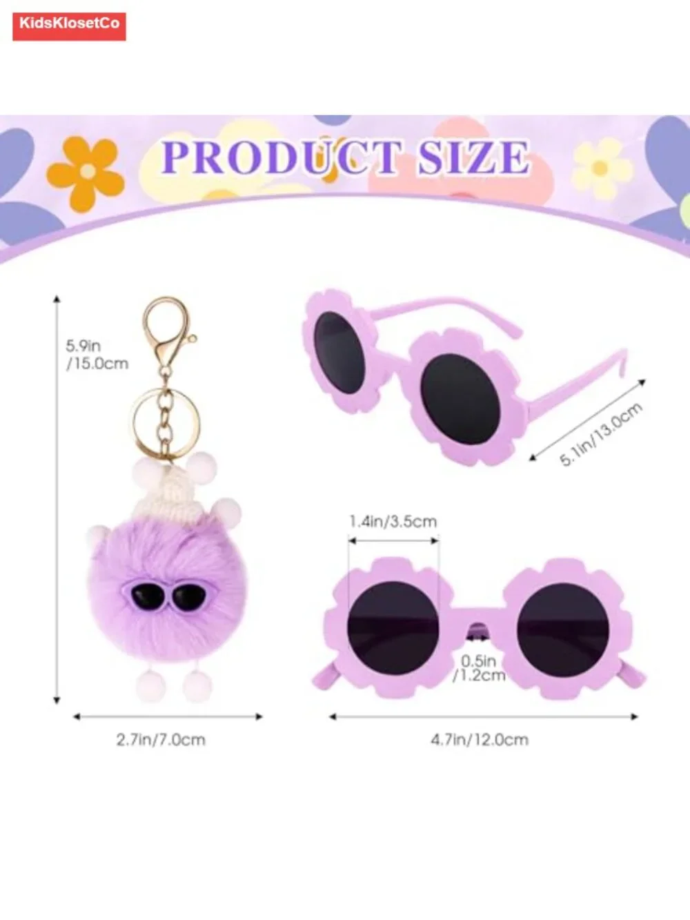 Personalized Initial Fanny Pack for Kids with Sunglasses & Keychain, Mini